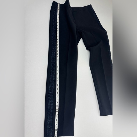 Tory Burch Tobie Wool Blend Tweed Stripe Dress Pants Womens Size 10 - Picture 12 of 14